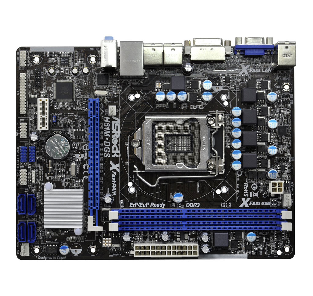 Asrock h61m hvs не запускается