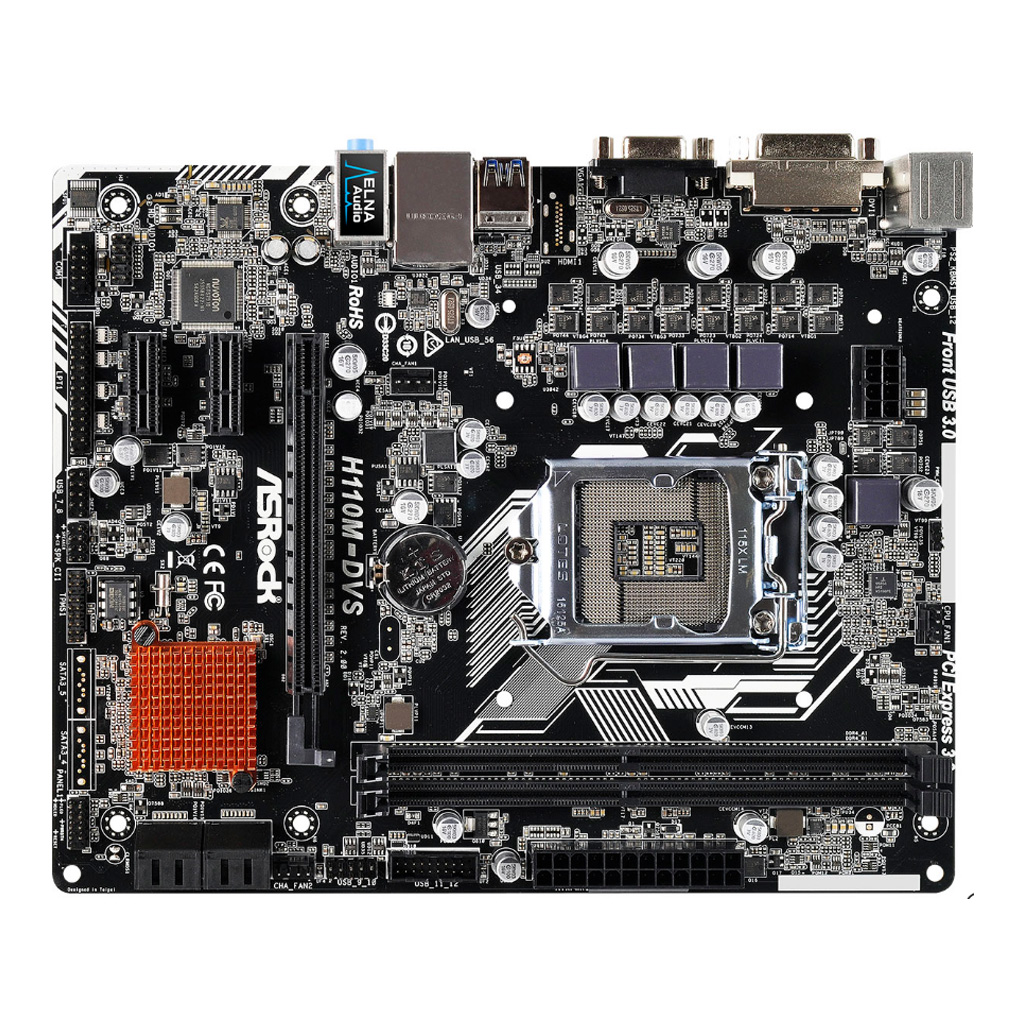 Asrock h110m dvs подключение