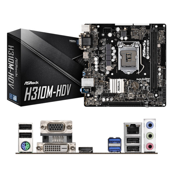 MOTHERBOARD ASROCK H310CM-HDV 1151 DDR4