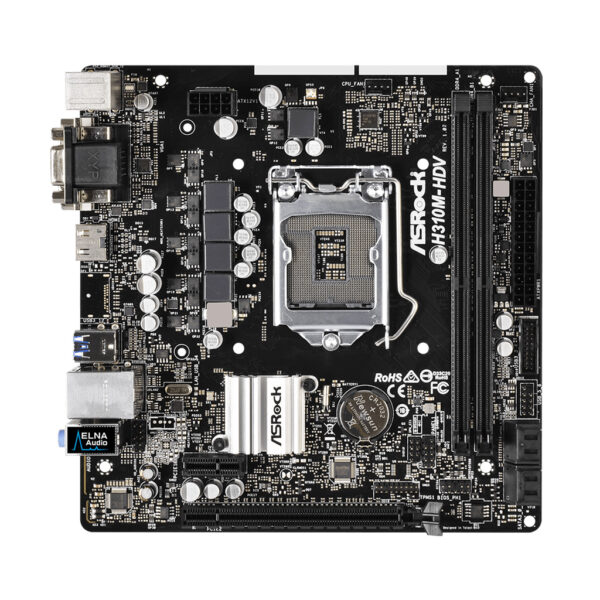 MOTHERBOARD ASROCK H310CM-HDV 1151 DDR4 - Imagen 2