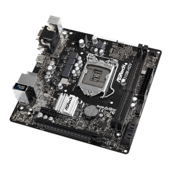 MOTHERBOARD ASROCK H310CM-HDV 1151 DDR4 - Imagen 3