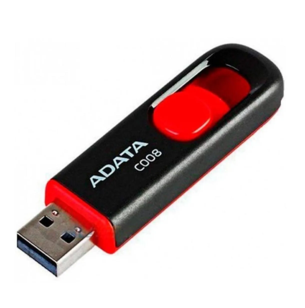 MEMORIA 64GB USB C008 NEGRO/ROJO ADATA - Imagen 3