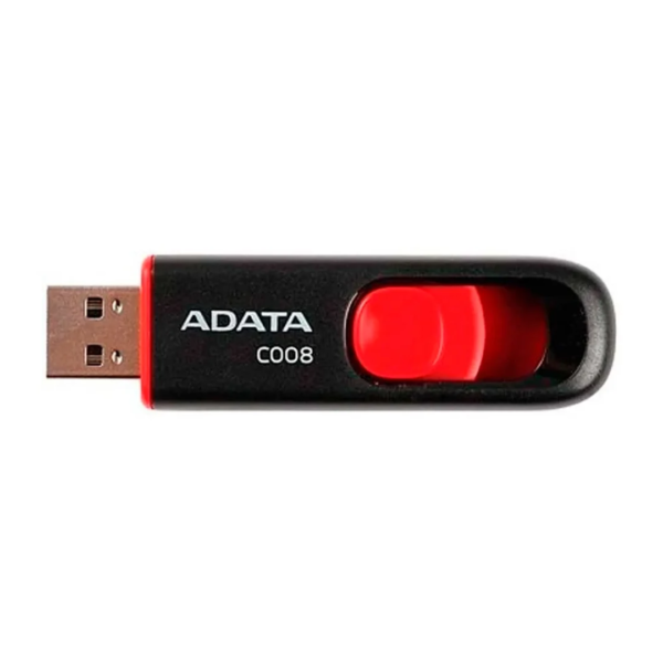 MEMORIA 64GB USB C008 NEGRO/ROJO ADATA - Imagen 2