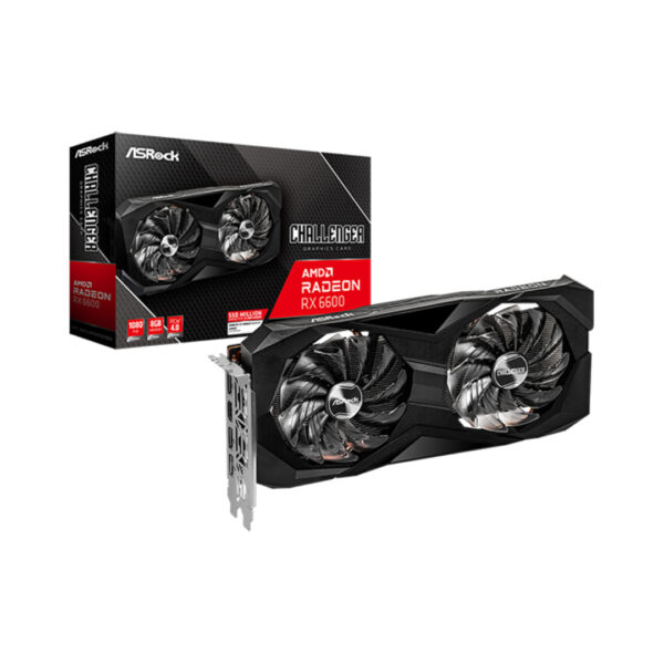 TARJETA DE VIDEO ASROCK 8GB RX 6600 CHALLENGER DUAL FAN