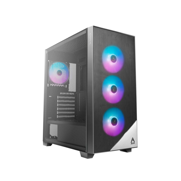 CASE GAMER AZZA MID ATX 480 AERO ARGB FAN - Imagen 2